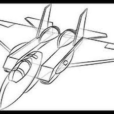 simple drawing airplane