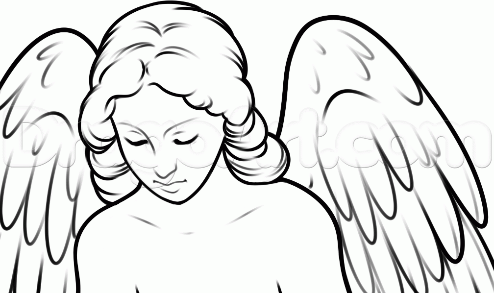 Simple Angel Drawing at GetDrawings Free download