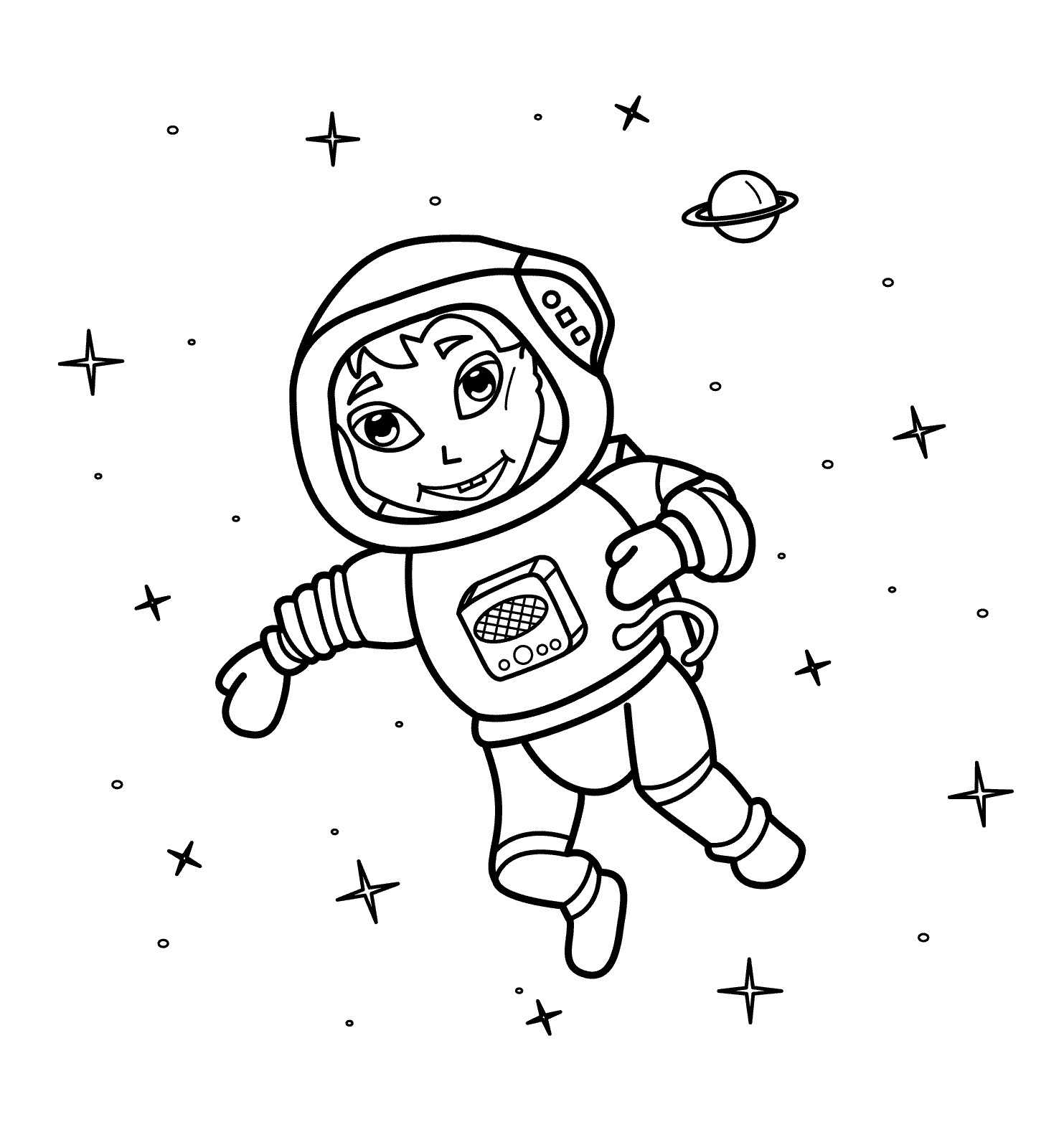 Simple Astronaut Drawing at GetDrawings Free download