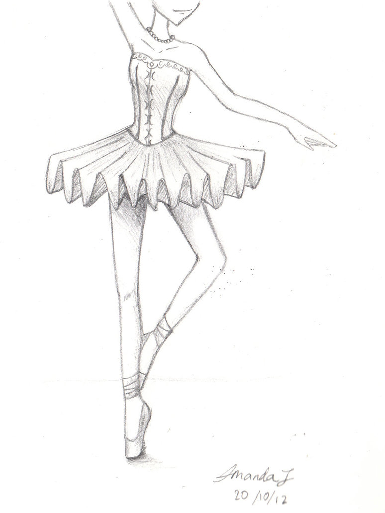 Unique Cute Drawing Sketch Dancer for Kindergarten