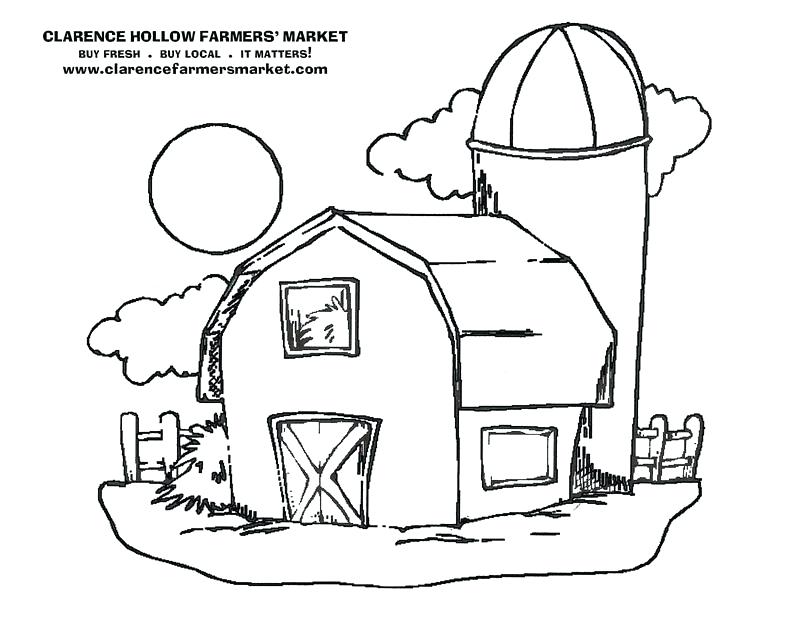 Simple Barn Drawing At Getdrawings 