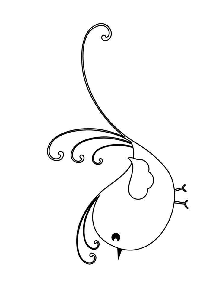Simple Bird Line Drawing at GetDrawings | Free download