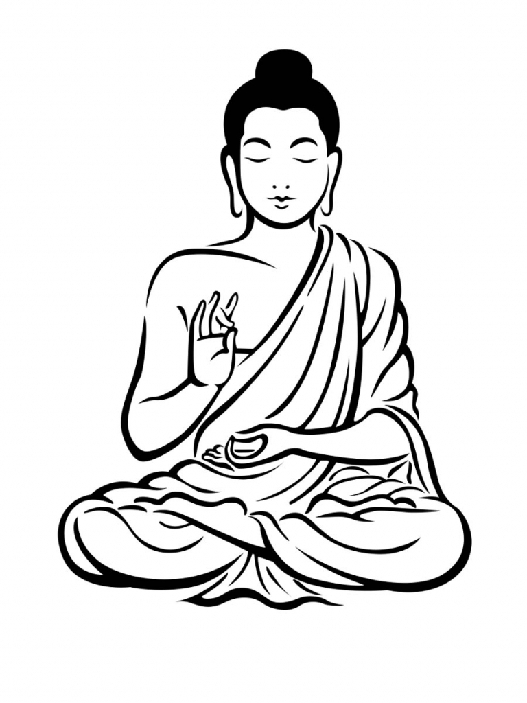 Simple Buddha Drawing at GetDrawings Free download