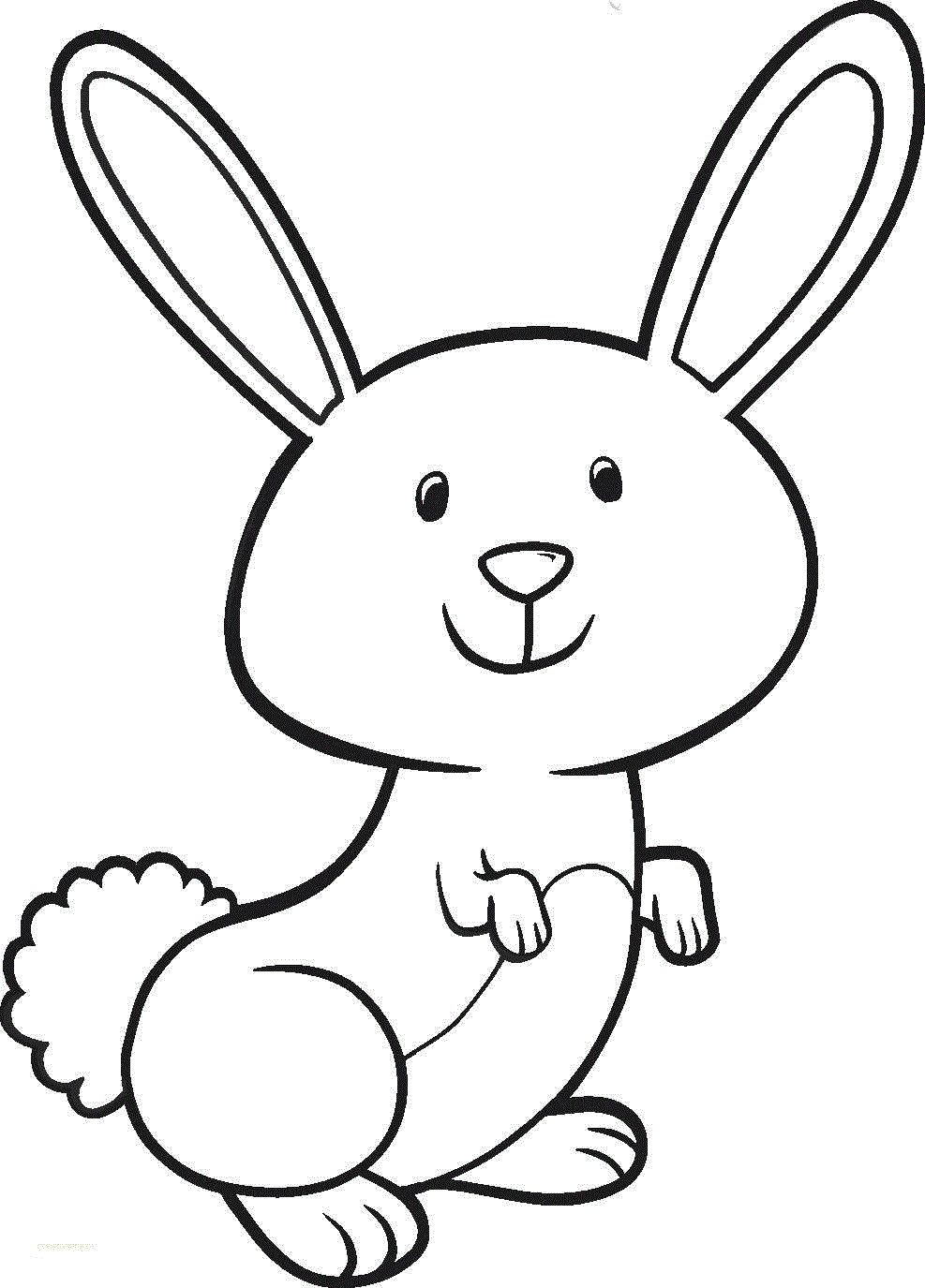 Simple Bunny Face Drawing at GetDrawings | Free download