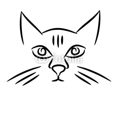 Simple Cat Line Drawing at GetDrawings | Free download