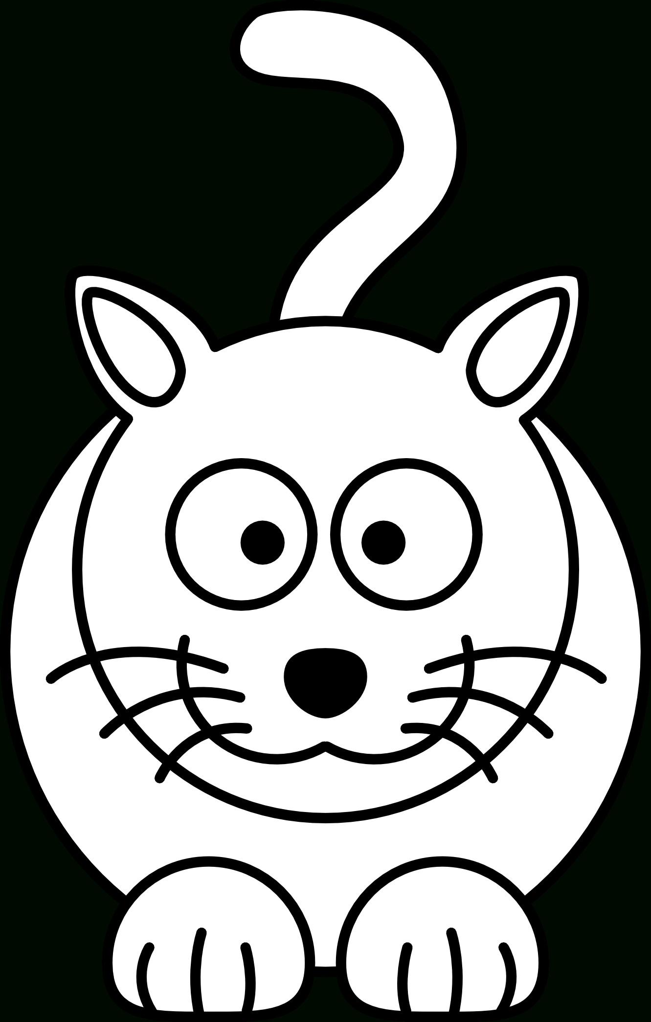 Simple Cat Line Drawing at GetDrawings Free download