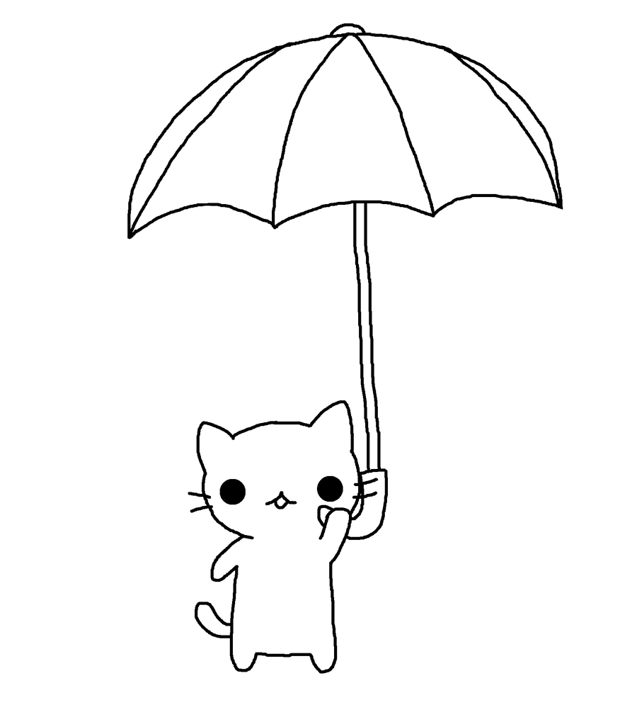 Simple Cat Line Drawing at GetDrawings | Free download