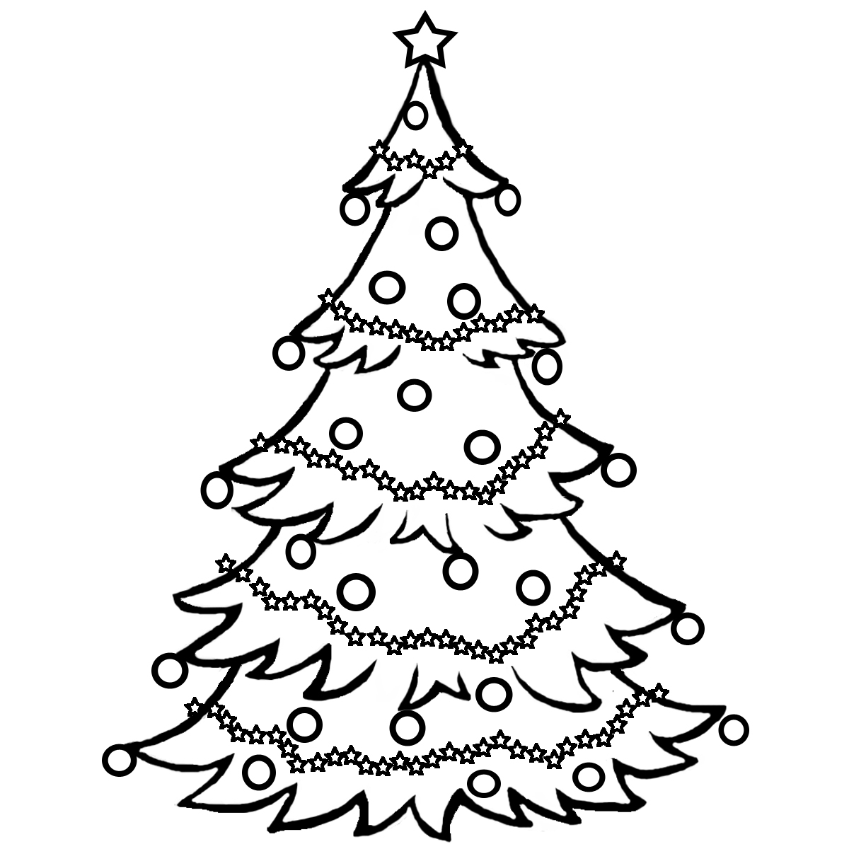 1200x1200 Christmas Tree Drawing Ideas