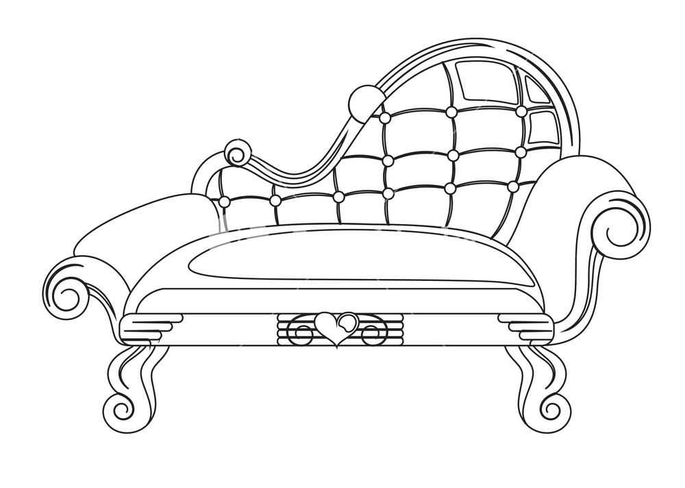 Simple Couch Drawing at GetDrawings | Free download