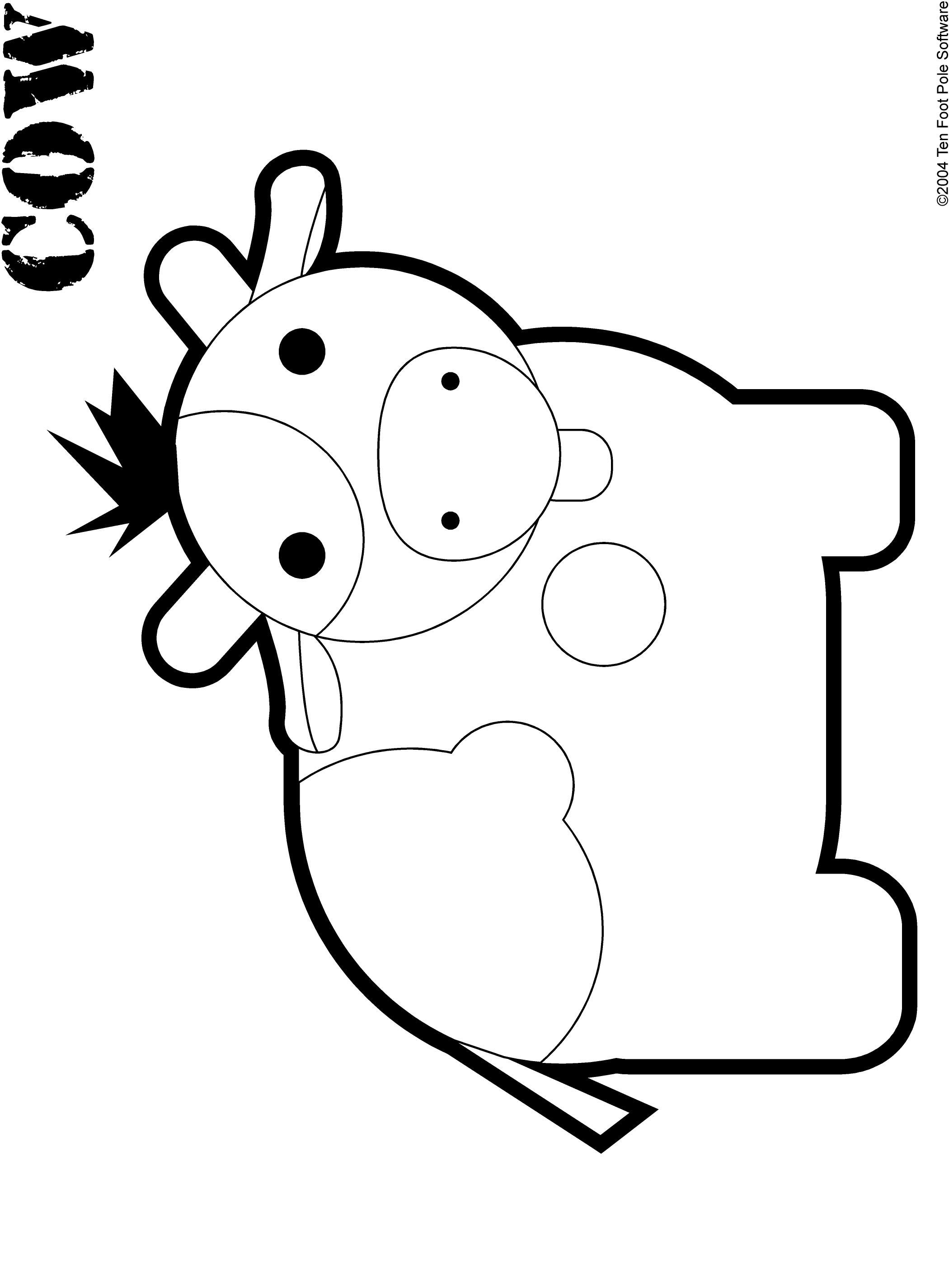 Simple Cow Drawing at GetDrawings | Free download
