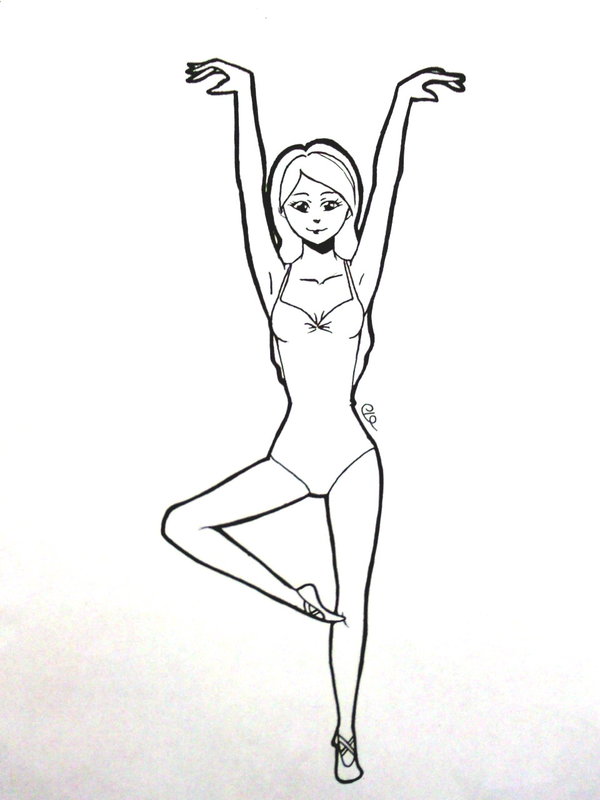 Simple Dancer Drawing at GetDrawings | Free download