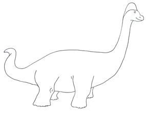 Simple Dinosaur Drawing at GetDrawings | Free download