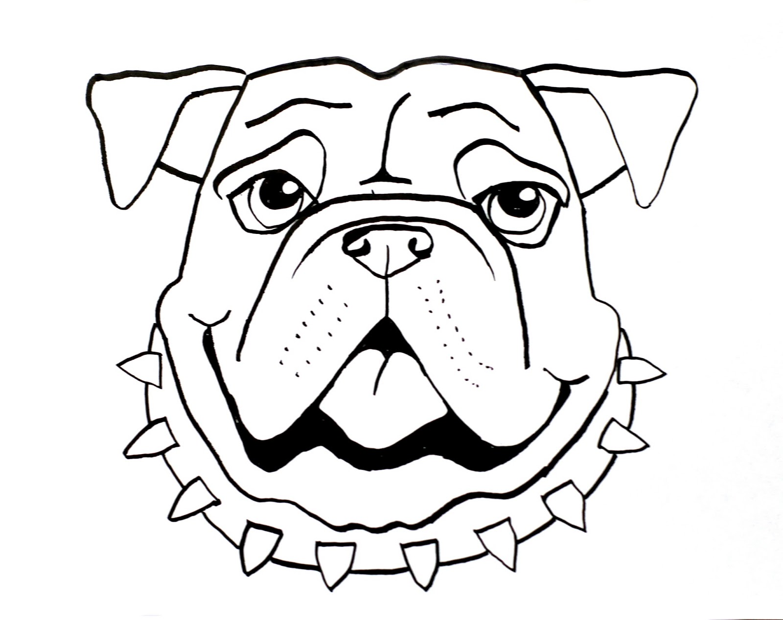 Simple Dog Face Drawing at GetDrawings Free download