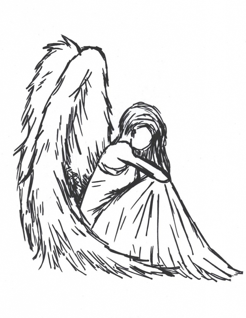 Simple Drawing Of Angels at GetDrawings Free download