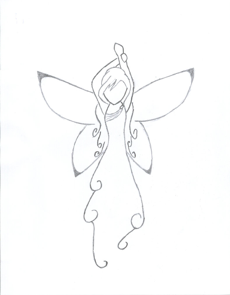 Simple Fairy Drawing at GetDrawings Free download