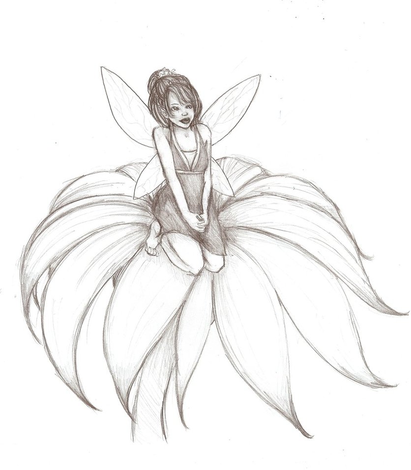 Simple Fairy Drawing