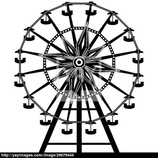 Simple Ferris Wheel Drawing At Getdrawings Free Download