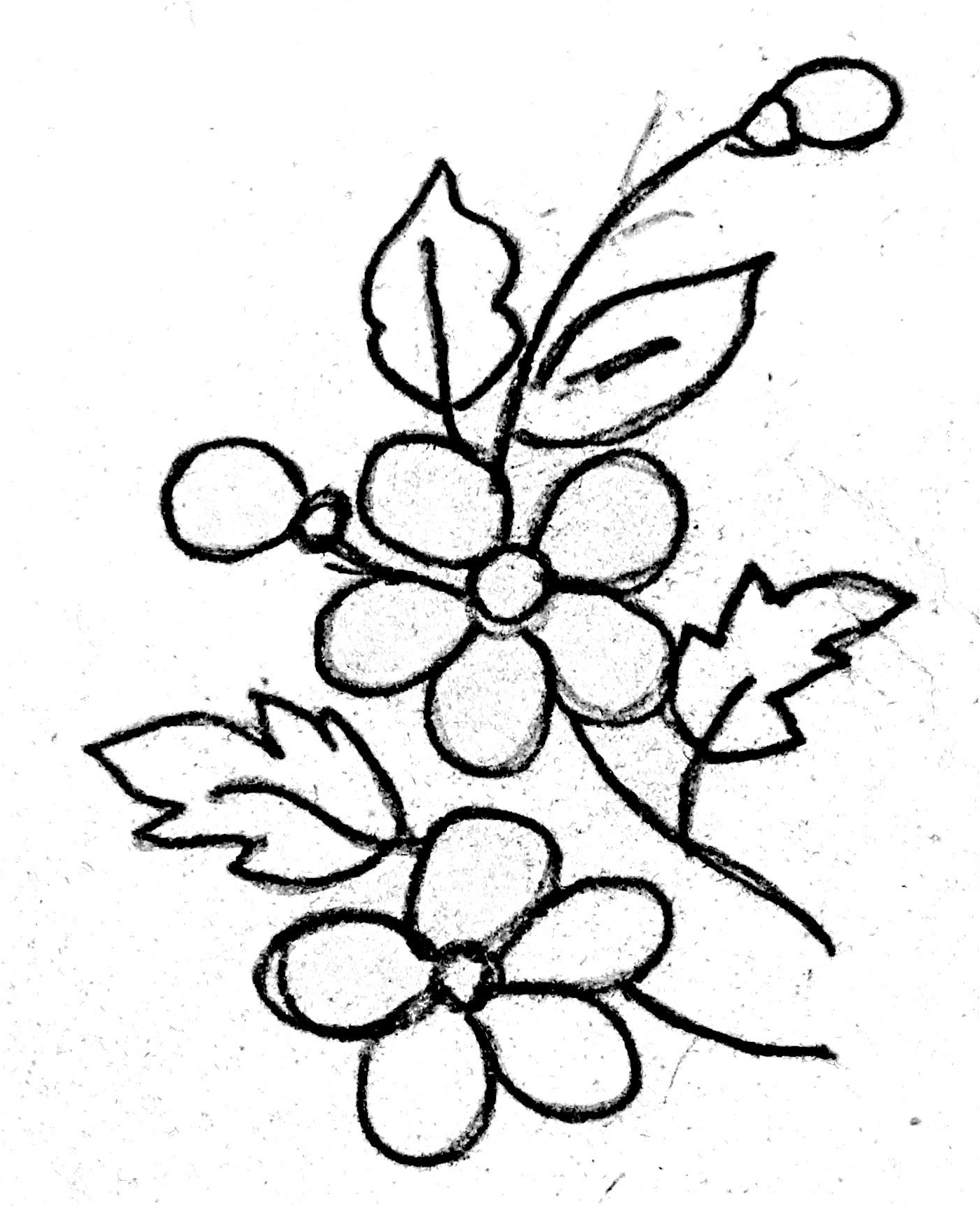 Simple Floral Designs For Drawing at GetDrawings | Free download