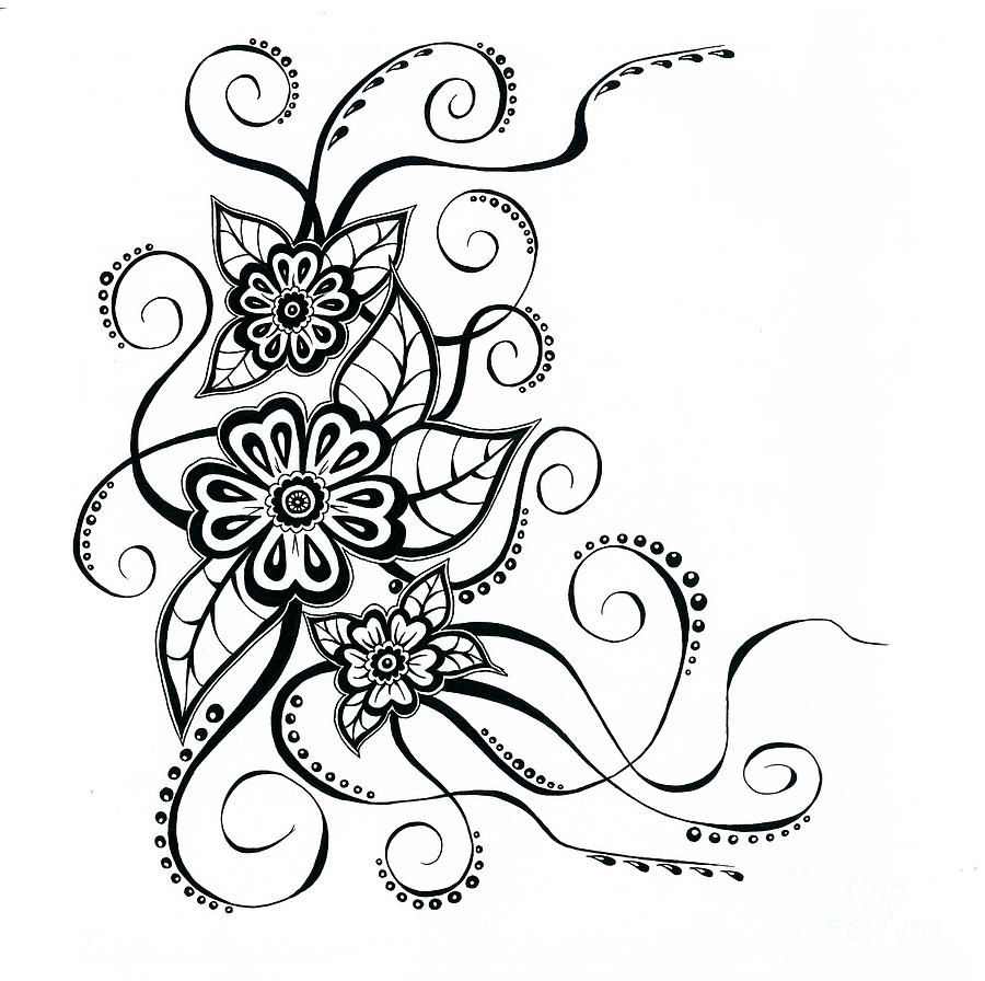 Simple Flower Patterns Drawing at GetDrawings | Free download