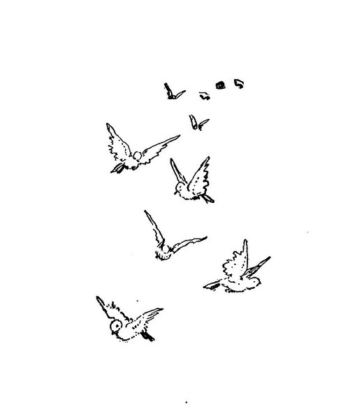 Simple Flying Bird Drawing at GetDrawings | Free download