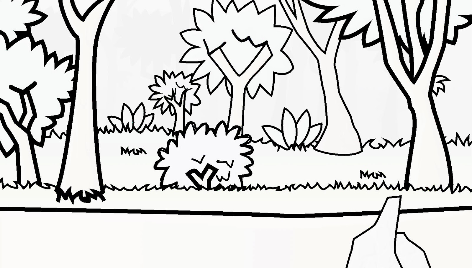 How To Draw A Forest Background Easy