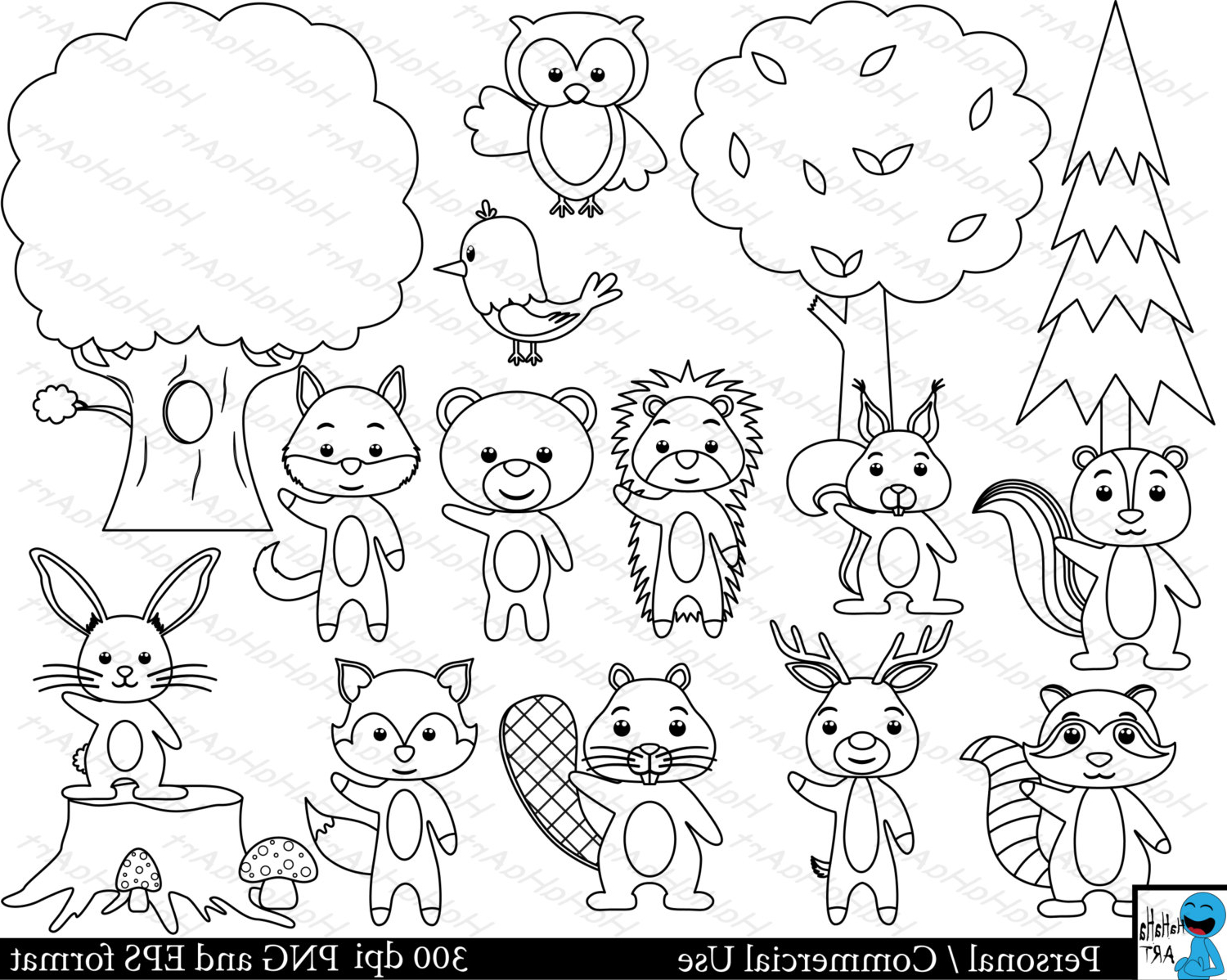 Simple Forest Drawing With Animals at GetDrawings | Free download
