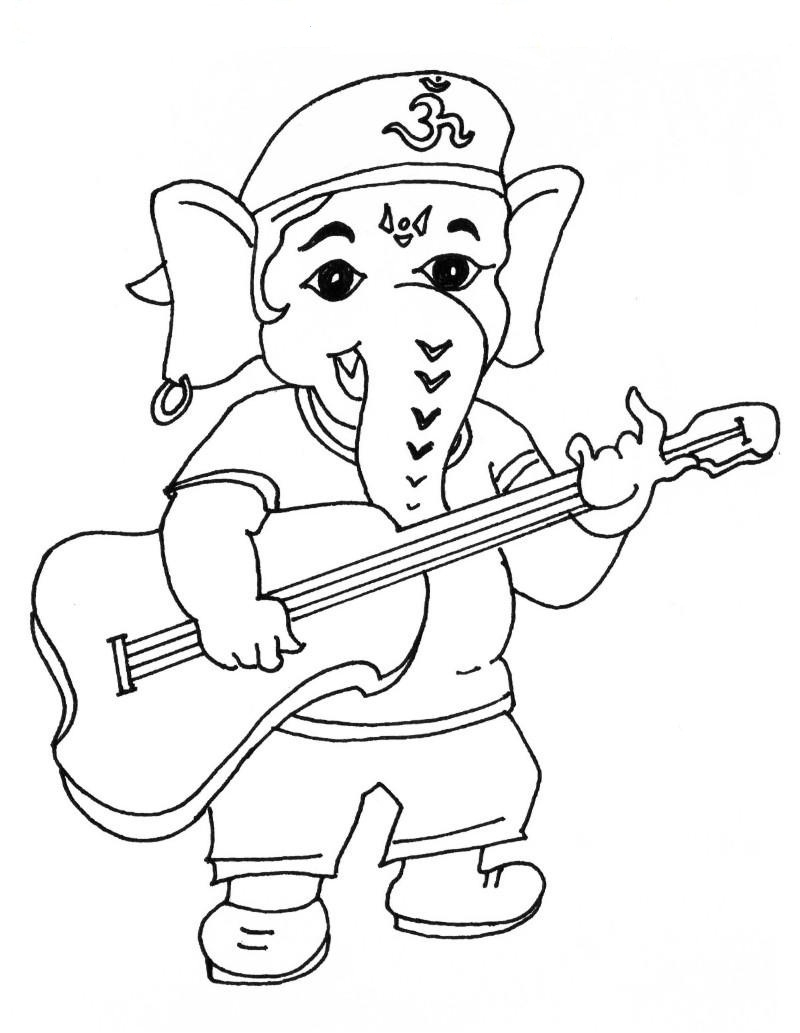 Simple Ganesha Drawing at GetDrawings | Free download