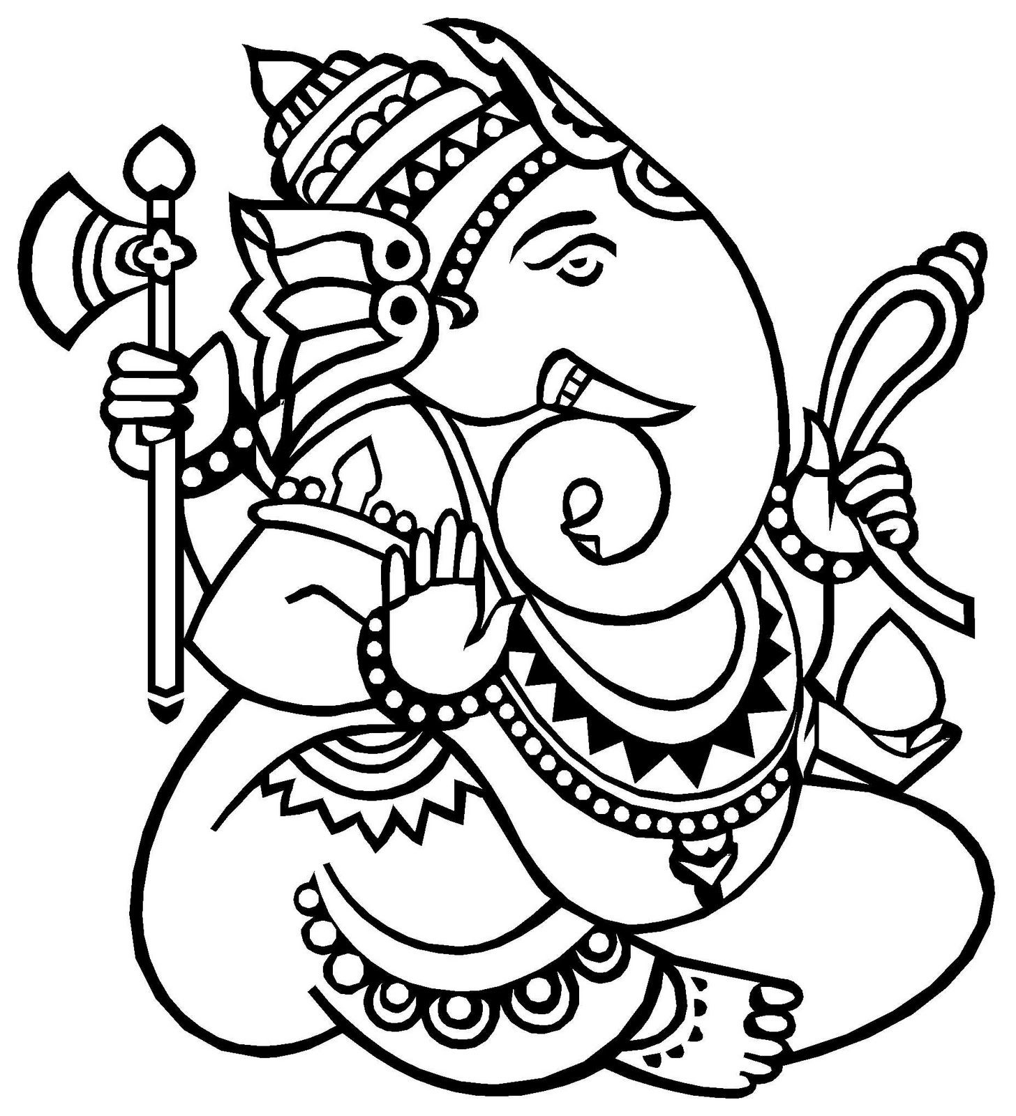 Simple Ganesha Drawing at GetDrawings Free download