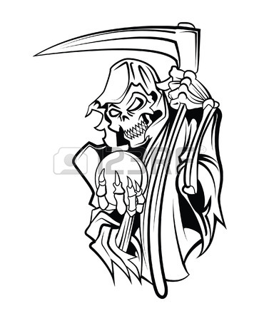 grim reaper drawing easy