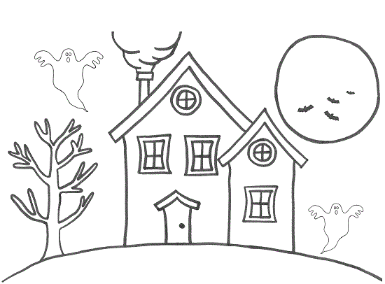 Simple Haunted House Drawing at GetDrawings | Free download