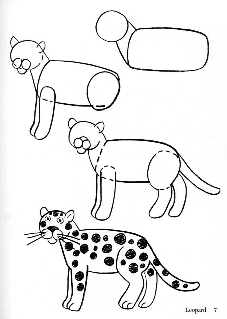 Simple Leopard Drawing at GetDrawings | Free download