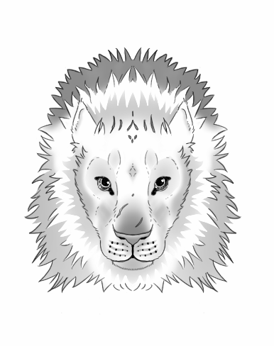 Simple Lion Head Drawing at GetDrawings | Free download