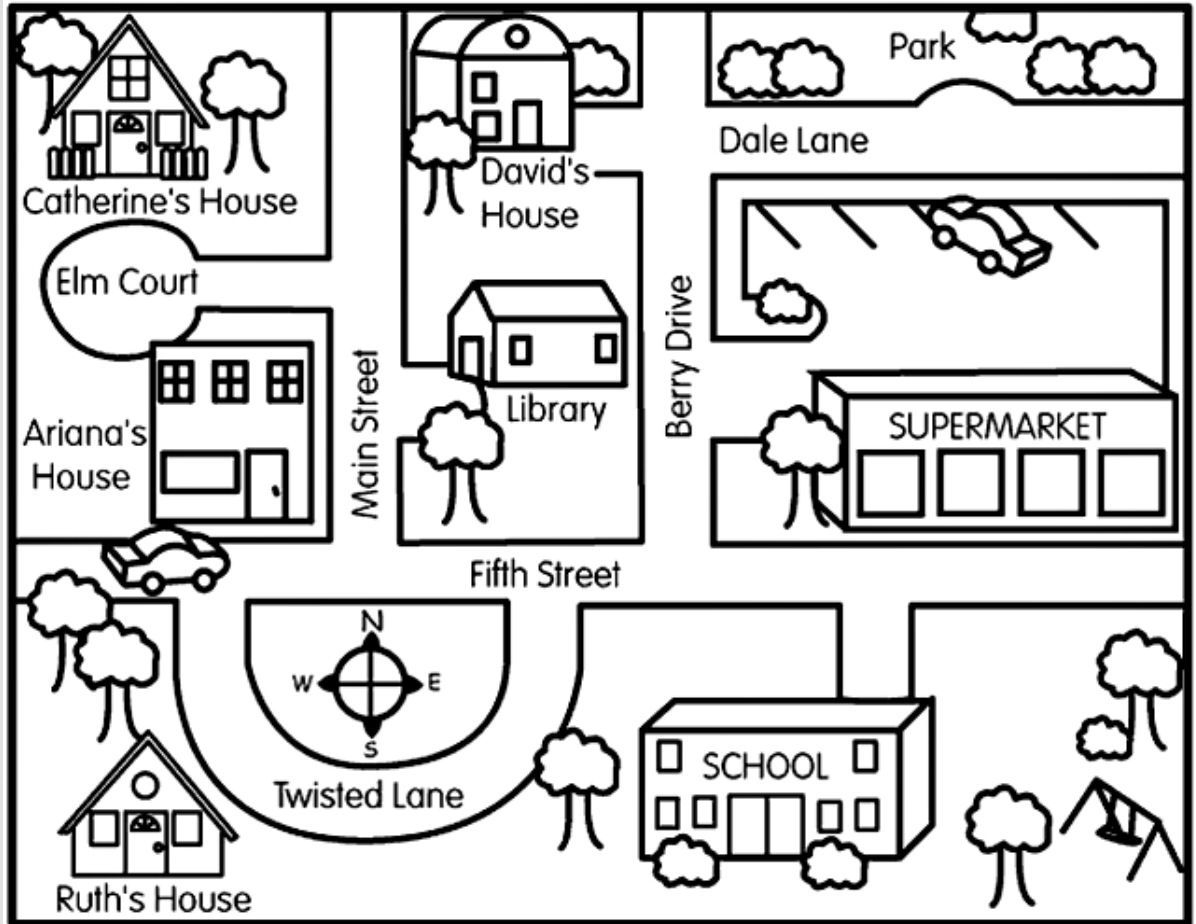 Simple Map Drawing at GetDrawings Free download