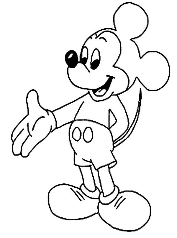 Simple Mickey Mouse Drawing at GetDrawings | Free download