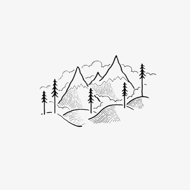 Simple Mountain Drawing at GetDrawings | Free download