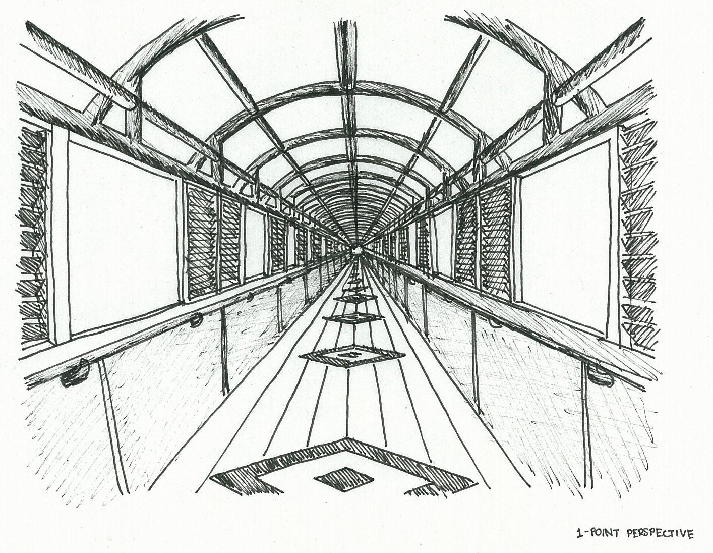 Simple One Point Perspective Drawing At Getdrawings Free Download 5867