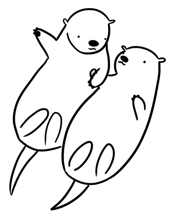 Simple Otter Drawing at GetDrawings | Free download