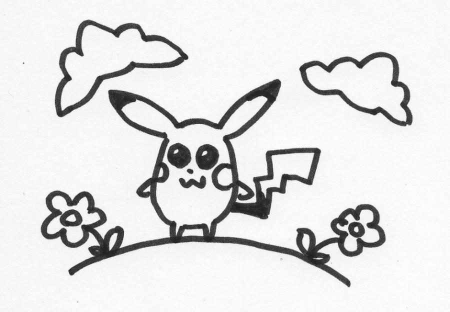 Simple Pikachu Drawing At Getdrawings Free Download