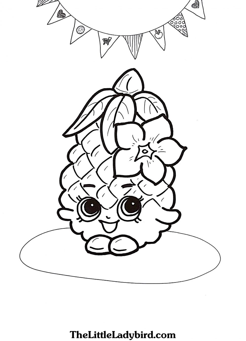 Simple Pineapple Drawing at GetDrawings | Free download