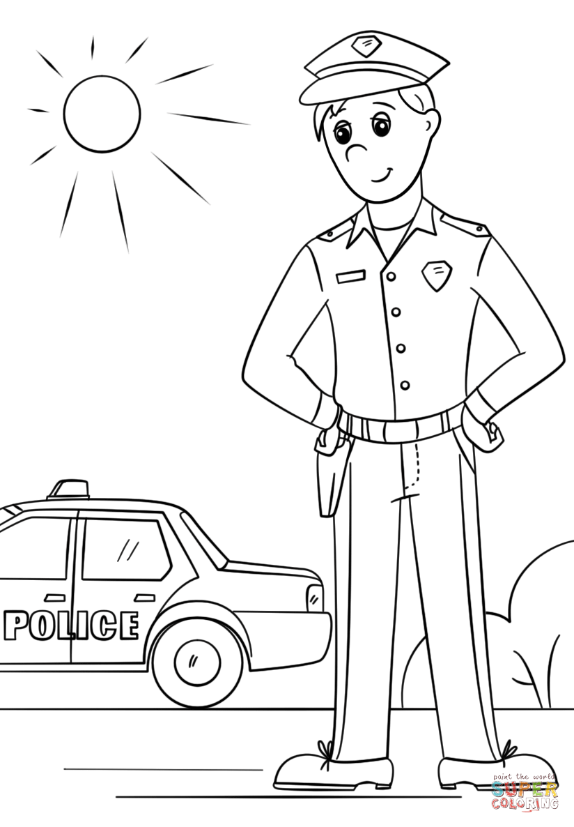 Simple Police Car Drawing at GetDrawings | Free download