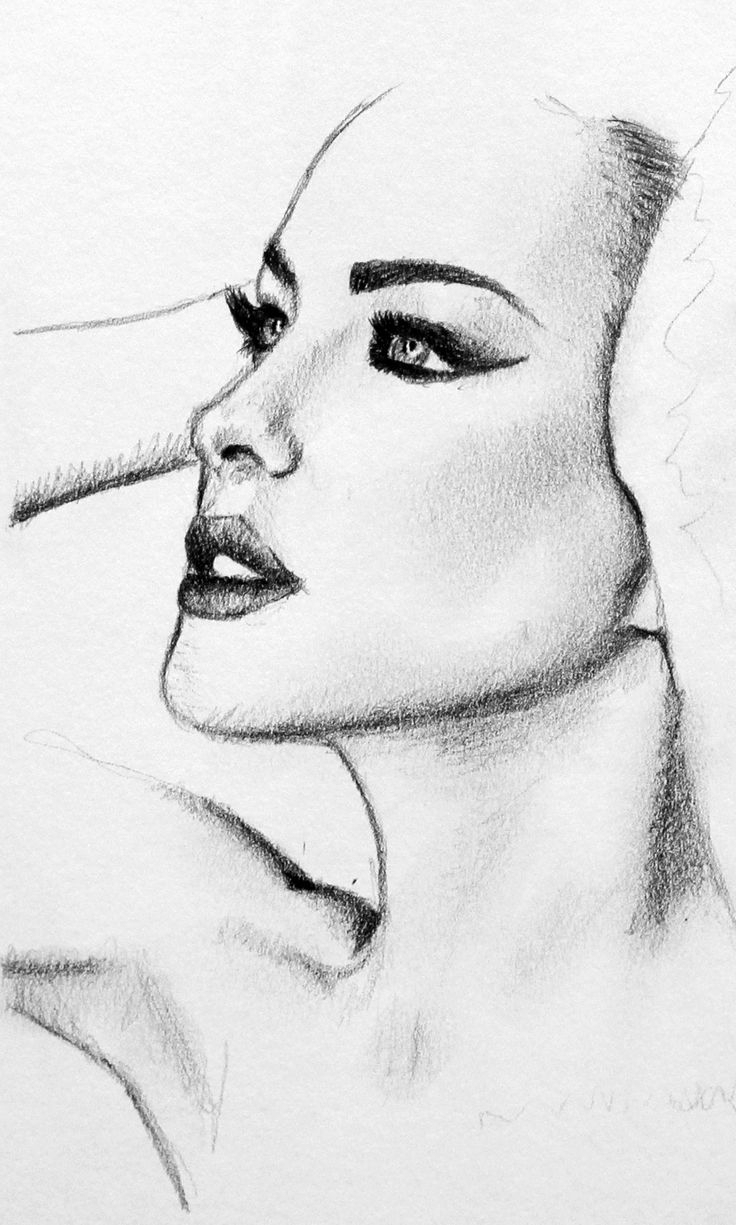 Simple Portrait Simple Easy Sketches For Beginners kropkowekocie