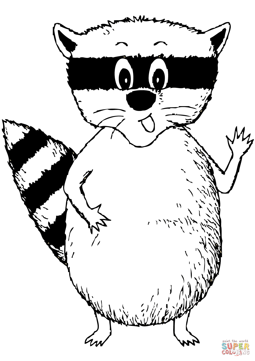 Simple Raccoon Drawing at GetDrawings | Free download