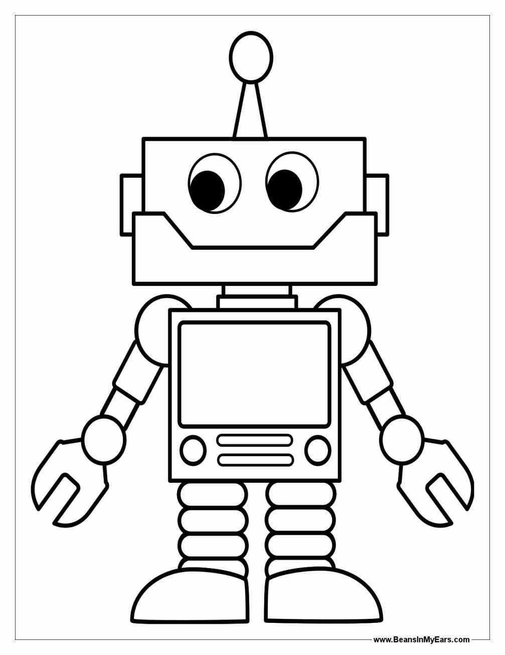 Simple Robot Drawing at GetDrawings Free download