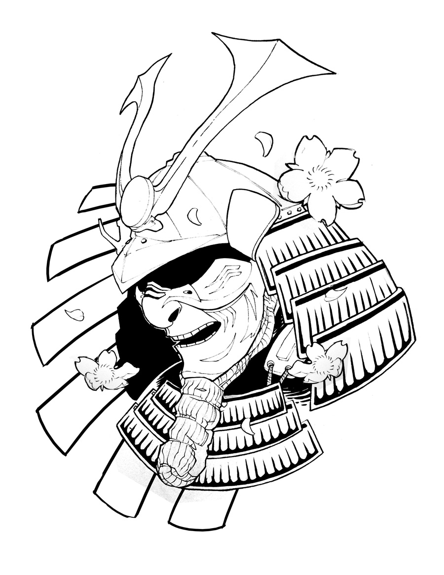 Simple Samurai Drawing at GetDrawings Free download