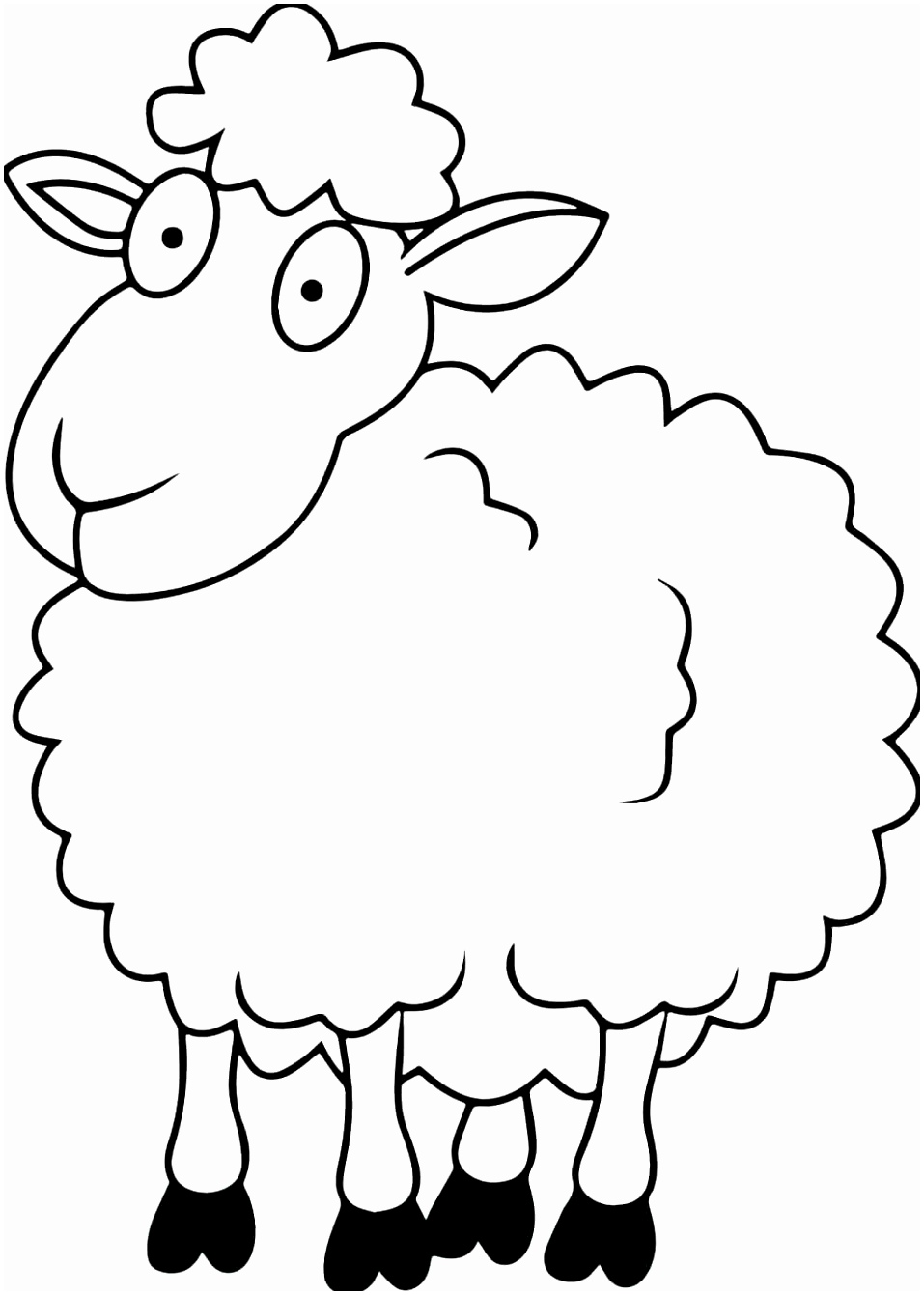 Simple Sheep Drawing at GetDrawings Free download