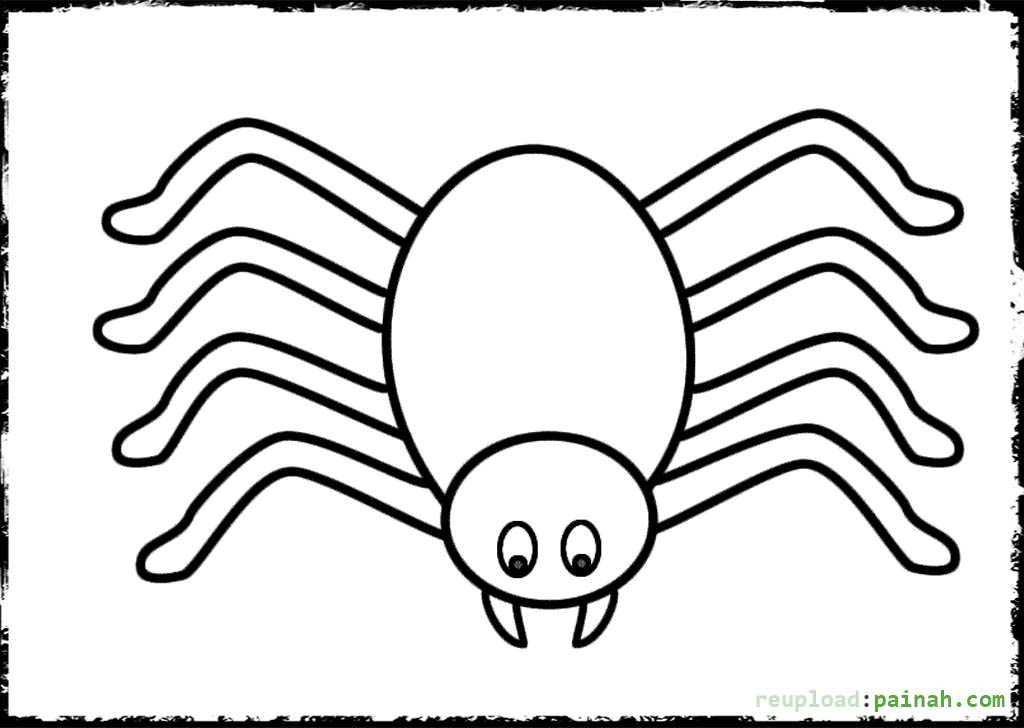 printable easy spider coloring page Spider coloring pages free printable