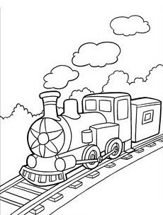 Simple Steam Train Drawing at GetDrawings Free download