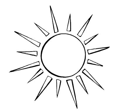 Simple Sun Drawing at GetDrawings | Free download