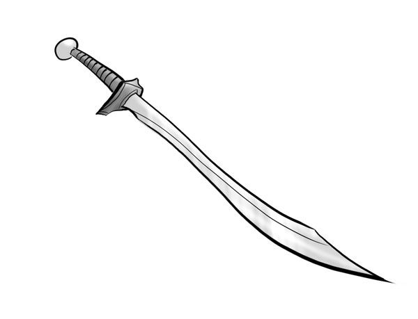 Simple Sword Drawing at GetDrawings | Free download