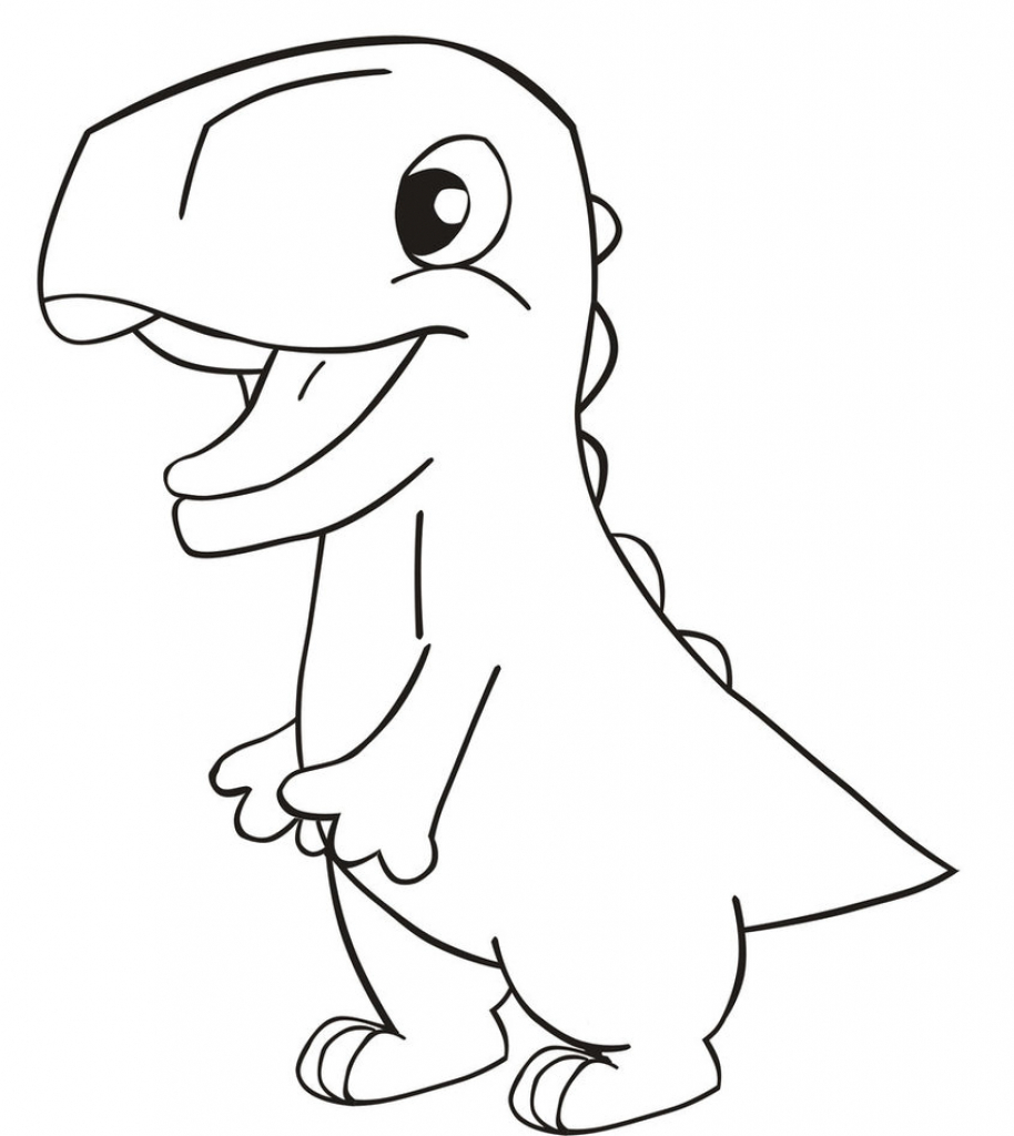 t rex simple drawing